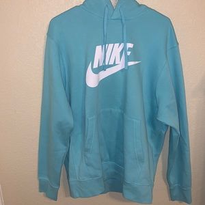 light blue nike hoodie